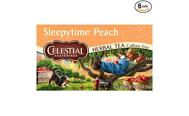 Celestial Seasonings Sleepytime Peach Tea, Pack Of 6