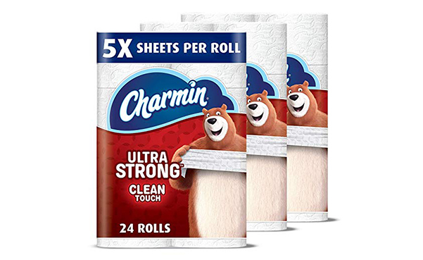 Charmin Ultra Strong Toilet Paper, 24 Family Mega Rolls
