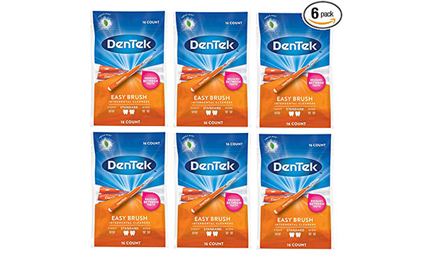 DenTek Easy Brush Interdental Cleaners, 6 Pack