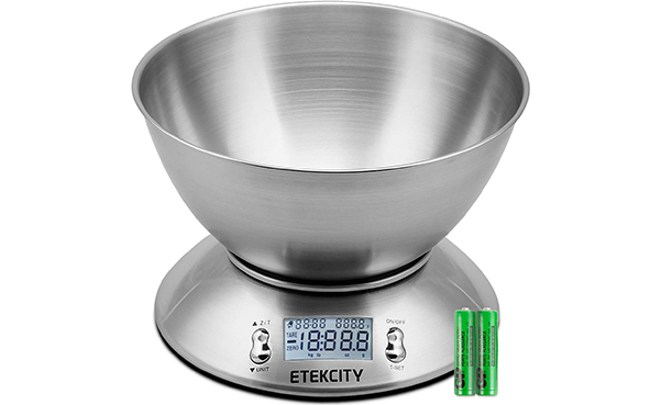Etekcity Digital Kitchen Scale with Removable Bowl