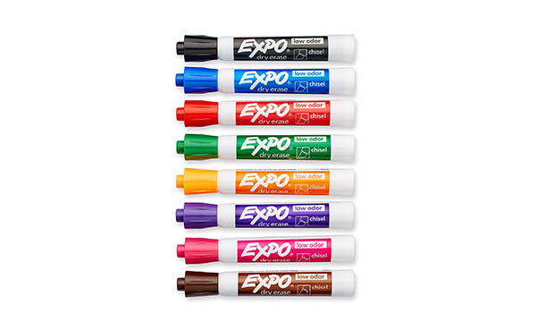 Expo Low Odor Dry Erasev Chisel Tip Markers