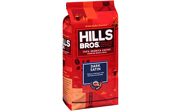 Hills Bros Coffee, Dark Satin Dark Roast Whole Bean