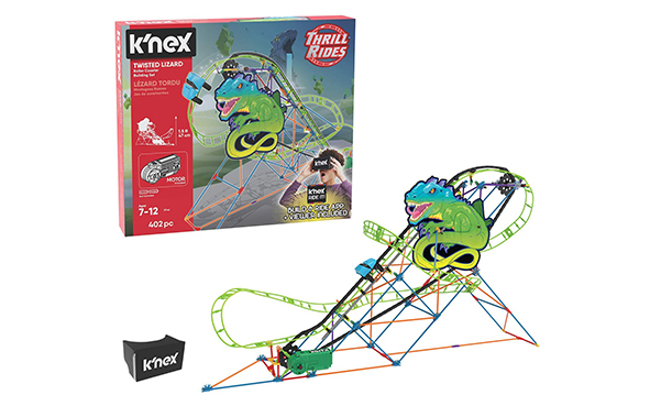 K'NEX Twisted Lizard Roller Coaster Building Set