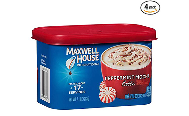 Maxwell House Peppermint Mocha Latte, Pack of 4