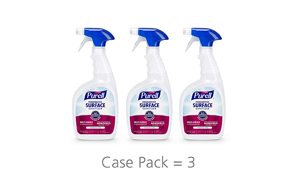 PURELL Foodservice Surface Sanitizer Spray, Pack of 3