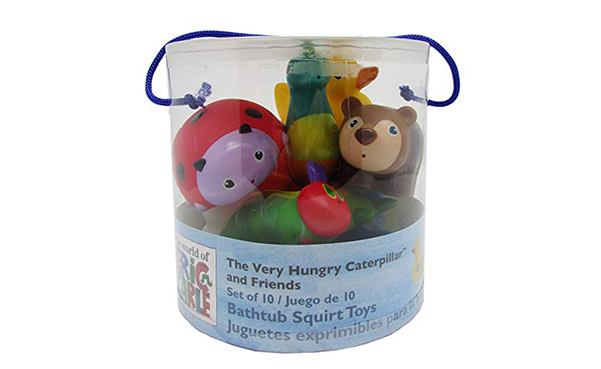 The Very Hungry Caterpillar 10 Piece Bath Squirty Set