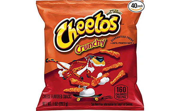 Cheetos Crunchy Cheese Flavored Snacks, Pack of 40
