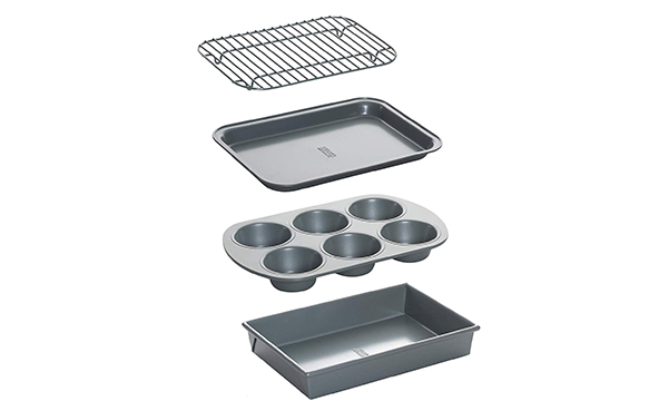 Chicago Metallic 4-Piece Toaster Oven Bakeware Set