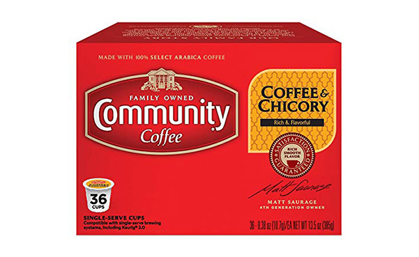 Community Coffee 36 Count Coffee & Chicory K-cups
