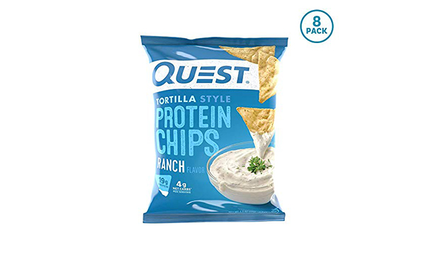 Quest Nutrition Tortilla Style Protein Chips, Ranch, 8 Count