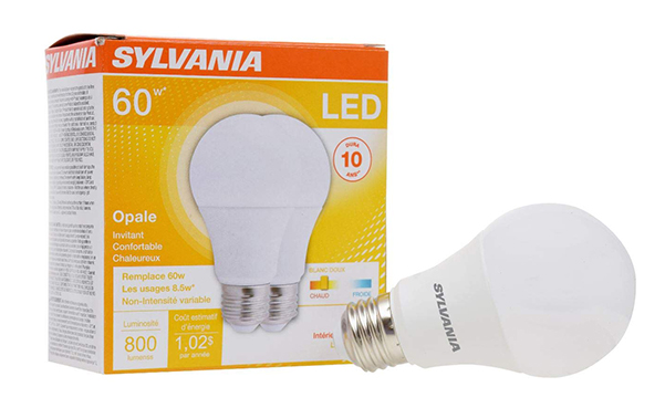 SYLVANIA 60W Equivalent LED Light Bulb, 2 Pack
