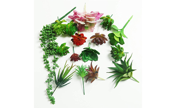 U'Artlines Pack of 16 Artificial Succulent Flowers Plants