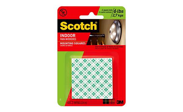3M Scotch Heavy Duty 1-Inch Mounting Squares