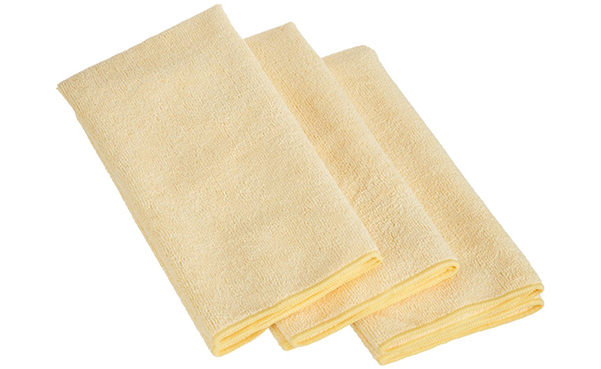 AmazonBasics Thick Microfiber Cleaning Cloths, 3 Pack