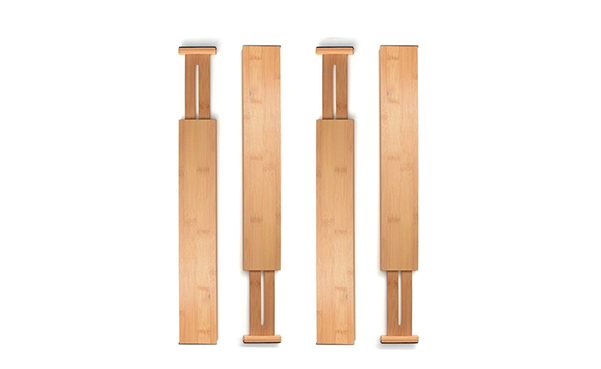Bamboo Drawer Divider, Set of 4