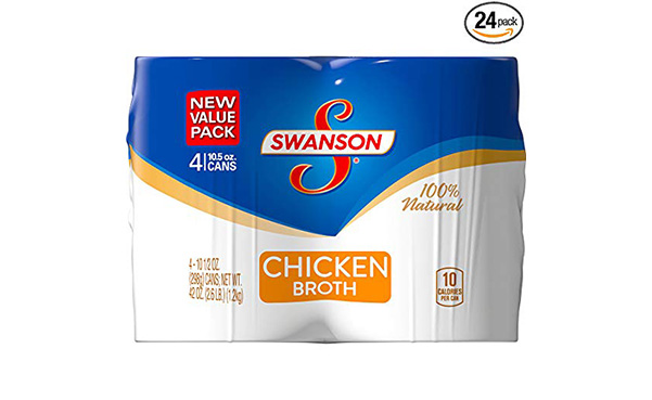 Swanson Chicken Broth Cans, 24 Pack