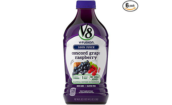 V8 Concord Grape Raspberry, Pack of 6