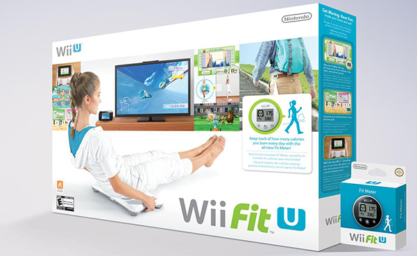 Wii Fit U with Balance Board and 2 Fit Meters