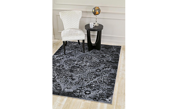 Distressed Grey 5'2x7'2 Area Rug Carpet