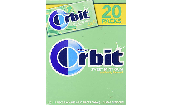 ORBIT Sweet Mint Sugarfree Gum, 20 Packs