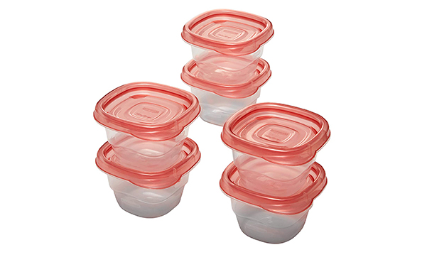 Rubbermaid Mini Food Storage Containers, 6 Pack