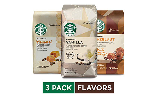 Starbucks Flavored Ground Coffee Variety Pack, 3 Pack