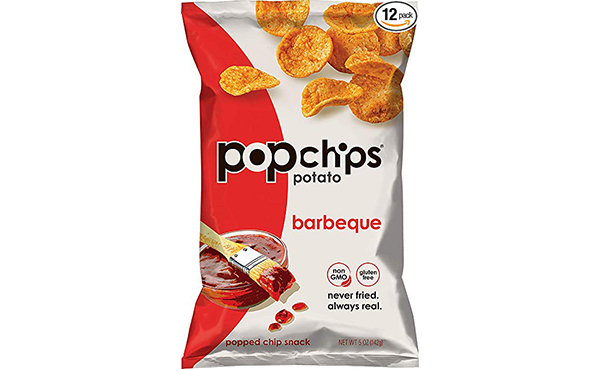 Popchips Potato Chips BBQ Potato Chips, Pack of 12