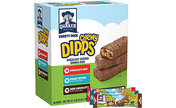 Quaker Chewy Dipps Granola Bars, 48 Count