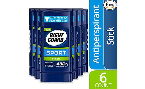 Right Guard Antiperspirant Deodorant Stick, Pack of 6