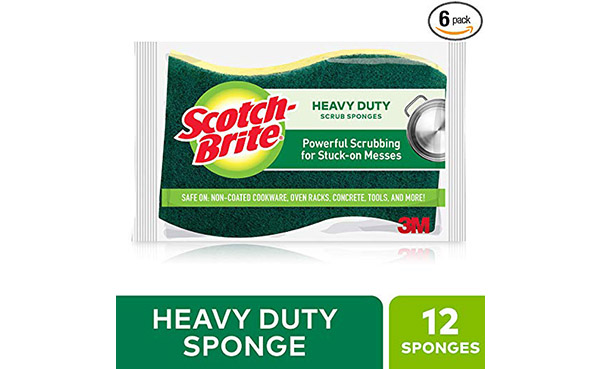 Scotch-Brite Heavy Duty Scrub Sponges, 12 Count