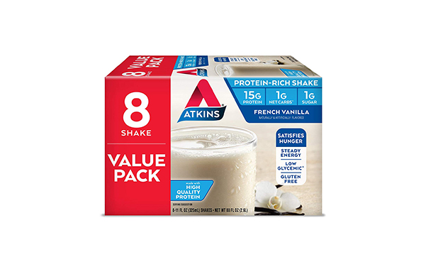 Atkins French Vanilla Protein-Rich Shake, 8 Count