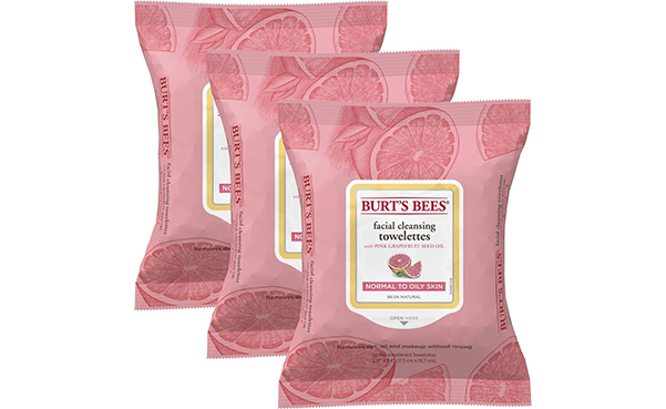 Burt's Bees Facial Cleansing Towelettes, Pack of 3