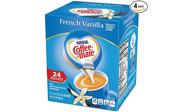 Coffee Mate Coffee Creamer Liquid Singles, Pack of 4