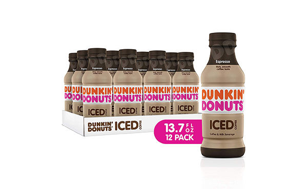 Dunkin Donuts Iced Coffee, Espresso, Pack of 12
