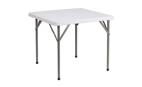 Flash Furniture 34'' White Plastic Folding Table