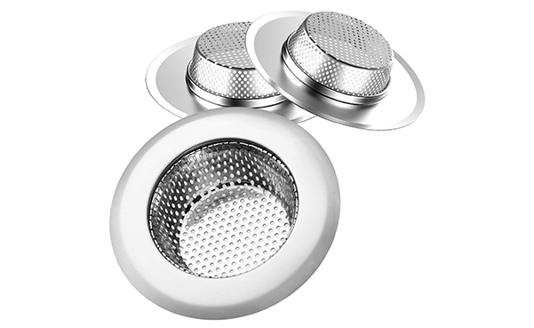 Helect Stainless Steel Kitchen Sink Strainer, 3-Pack