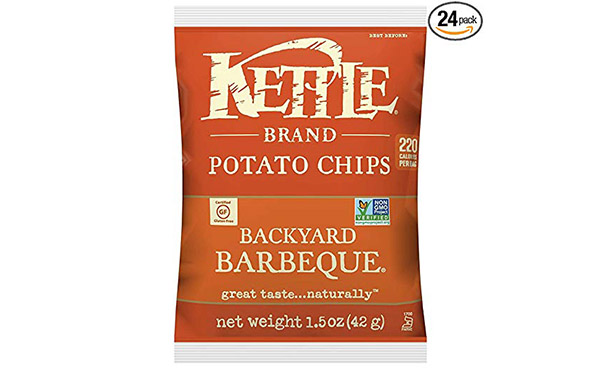 Kettle Brand Potato Chips, Backyard Barbeque, Pack of 24