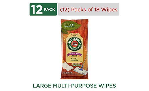 MURPHY OIL SOAP Soft Wipes, 12 Pack