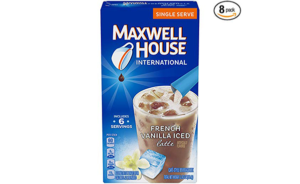 Maxwell House French Vanilla Iced Coffee, 8 Packs of 6