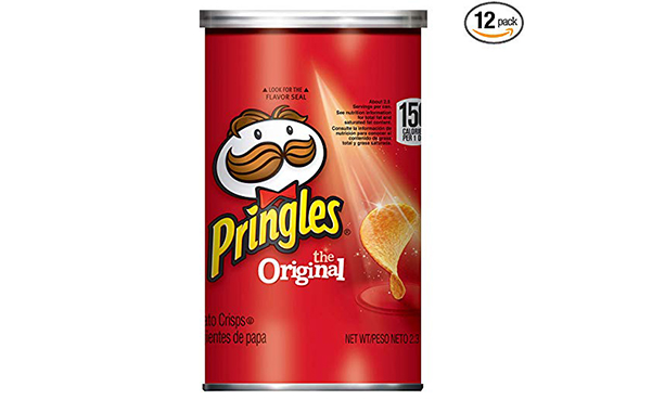 Pringles Potato Crisps Chips, Original, 12 Cans