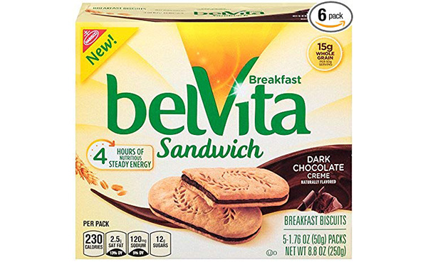belVita Dark Chocolate Breakfast Biscuits, Pack of 6