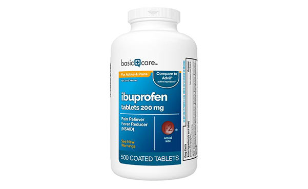 Basic Care Ibuprofen Tablets, 500 Count