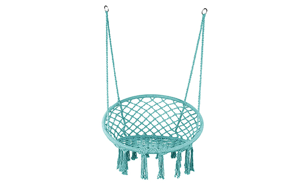LAZZO Hammock Hanging Chair Knitted Rope Swing