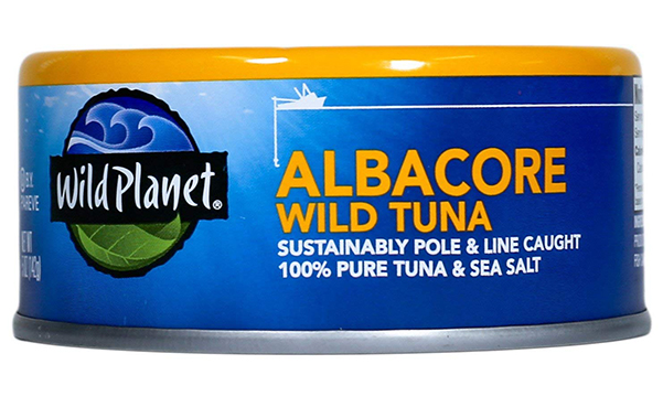 Wild Planet Albacore Wild Tuna, Sea Salt, Pack of 12