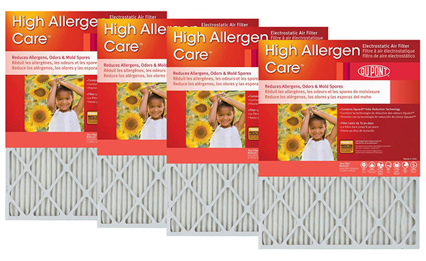 DuPont High Allergen Care Air Furnace Filters, 4-Pack