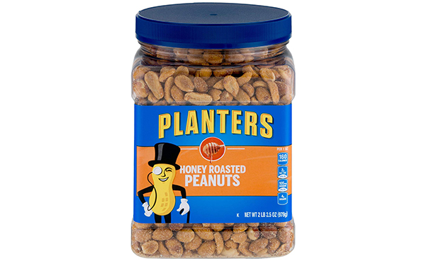 Planters Dry Honey Roasted Peanuts, Pack of 2