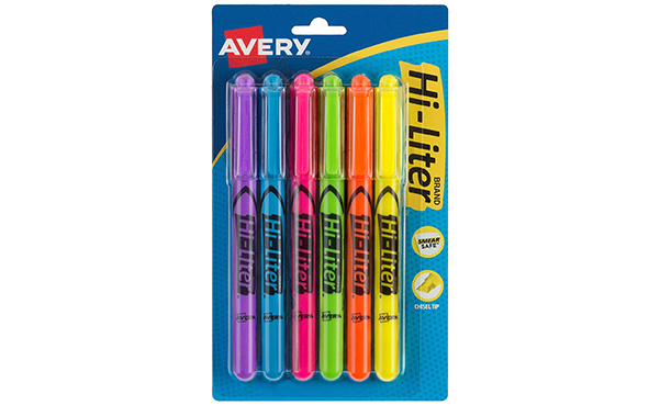 Avery Hi-Liter Pen-Style Highlighters