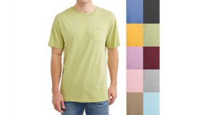 100% Cotton Crew T-Shirt With Pocket