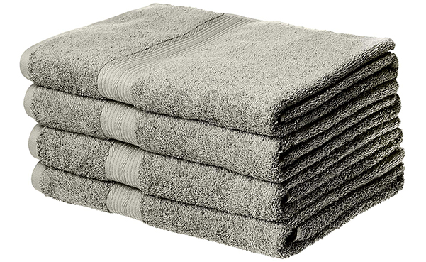 AmazonBasics Fade-Resistant Cotton Bath Towel