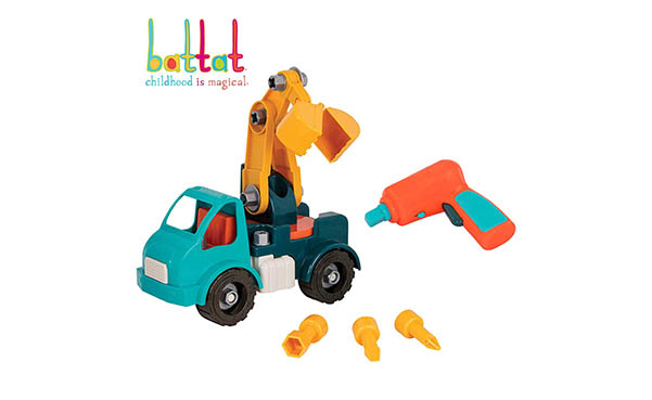 Battat Take-Apart Toy Crane Truck Building Toys